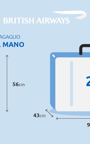 Misure e peso del bagaglio a mano e in stiva British Airways info